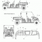 R13WH76AG/AR/EAH/EAI RANGER 800 CREW Наклейки