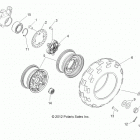R13WH76AG/AR/EAH/EAI RANGER 800 CREW Колеса перед