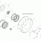 R13WH76AG/AR/EAH/EAI RANGER 800 CREW Колесо заднее