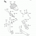 Mule 3010 Diesel 4X4 (KAF950-B2) Педаль и рычаг тормоза