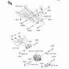 Mule 3010 Diesel 4X4 (KAF950-B7F) Крепление двигателя