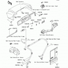 Mule 3010 Trans4x4 Hardwoods Green HD (KAF620-K6F) Наклейки предупреждения