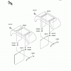Mule 3010 4x4 Hardwoods Green HD (KAF620-H8F) Заднее крыло