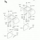 Mule 3010 Trans4x4 Diesel (KAF950-C7F) Заднее крыло