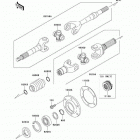 Mule 3010 Trans4x4 Diesel (KAF950-C7F) Карданный вал - задний