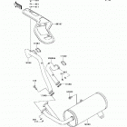 Mule 3010 Trans4x4 (KAF620-J6F) Глушитель