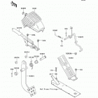 Mule 3010 Trans4x4 (KAF620-J1) Педаль и рычаг тормоза