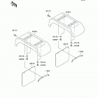 Mule 3010 Diesel 4X4 (KAF950-B2) Заднее крыло