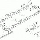 Bearcat 570 XTE Рельс скольжения и гусеница