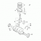 M 1100 Turbo Sno Pro LTD FTP Поршни и коленвал