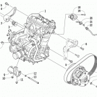 ZR 5000 LXR Опора двигателя и вариатор