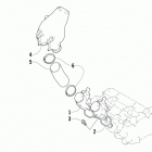 XF 9000 Sno Pro Впускной коллектор
