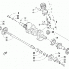 SR VIPER R-TX DX RED Поршни и коленвал