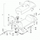 ZR 120 Топливный бак ,сиденье и задний фонарь