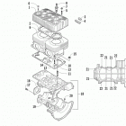 Bearcat 570 XTE Картер и блок цилиндр