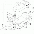 Sno Pro 120 Топливный бак ,сиденье и задний фонарь