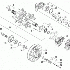 M 800 HCR Вал приводной трака и тормоза