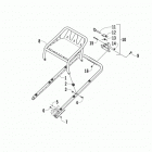 XF 800 Cross Tour Задний бампер, стойки, и устройство в сборе