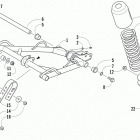 M 800 HCR Задняя подвеска , амортизатор