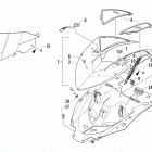 Sno Pro 600 FTP Лобовое стекло в сборе  (prusg  /  prosg)