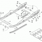 Sno Pro 600 FTP Рельс скольжения и гусеница