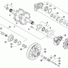 F 800 Sno Pro RR Вал приводной трака и тормоза