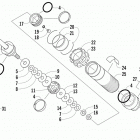 F 1100 Sno Pro LTD Задняя  подвеска, передний амортизатор