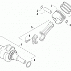 Sno Pro 120 Поршни и коленвал