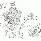 F 800 LXR Опора двигателя и вариатор
