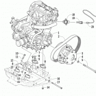 TZ1 Turbo LXR Опора двигателя и вариатор