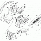 F 800 Sno Pro RR Капот и воздуховоды