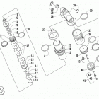 Sno Pro 600 FTP Задняя подвеска передний амортизатор (prusg  /  prosg)