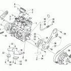 Sno Pro 600 FTP Опора двигателя и вариатор