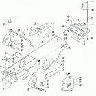 Sno Pro 120 Шасси, скамейка для ног и задний  бампер