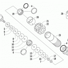 F 800 LXR Задняя  подвеска, передний амортизатор