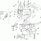 F 1100 Sno Pro LTD Передний бампер и рама