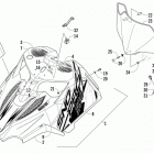 Sno Pro 500 Капот и ветровое стекло