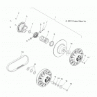 S17DCL6PSA/PEL 600 RUSH XCR/INTL ES Вариатор ведущий