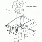 S18WAA1ASA/AEA 120 INDY/INTL Engine, mounting - s18waa1asa  /  aea (49snowenginemount...