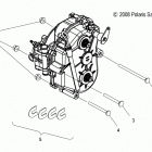 S18SJA5BSL/BEL 550 WIDETRAK LX ES/INTL Drive train, gearcase mounting - s18sja5bsl  /  bel (49s...