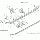 800 SWITCHBACK PRO R/ES/INT/LE ALL OPTIONS - S14BS8/BC8/BD8 Рельс подвески