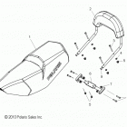 S18CED5 550 INDY LXT ALL OPTIONS Body, seat and backrest - s18ced5 all options (49snowsea...