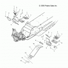 600 IQ RACER/INTL - S13MX6JSA/JEA Chassis, footrest and clutch guard