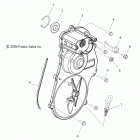 TURBO IQ LXT - S13PT7FSL Drive train, gearcase cover asm. and dipstick