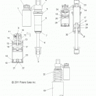 600 RUSH PRO R/ES/INTL/RETRO - S13BP6GSA/GSL/GEL/GSM Suspension, shock, front