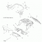 800 SWITCHBACK PRO-R/ES/INTL/RETRO/LE All OPTIONS - S13BA8/BC8/BD8/BS8 Задний бампер и обрамление