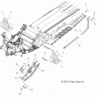 600 RMK 144/155 ALL OPTIONS - S13CK6/CM6 Chassis, clutch guard and footrests (600  /  144 inch)