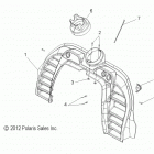 S18SJA5BSL/BEL 550 WIDETRAK LX ES/INTL Body, console - s18sja5bsl  /  bel (49snowconsole13widel...