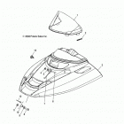 S18WAA1ASA/AEA 120 INDY/INTL Body, hood and windshield - s18waa1asa  /  aea (49snowho...