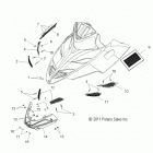 550 IQ SHIFT/ES - S13PB5BSA/BSL Body, hood screens and hinge asm.